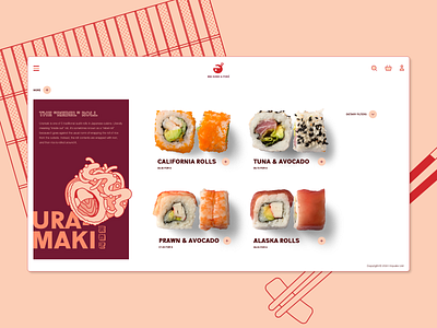 Ima Sushi - Category Page branding ecommerce graphic design illustration logo ui ux web design
