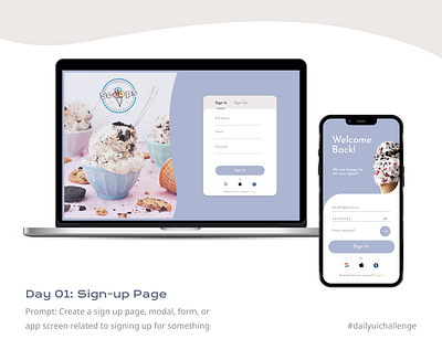 DailyUI - Day 01: Sign-up Page figma uiux