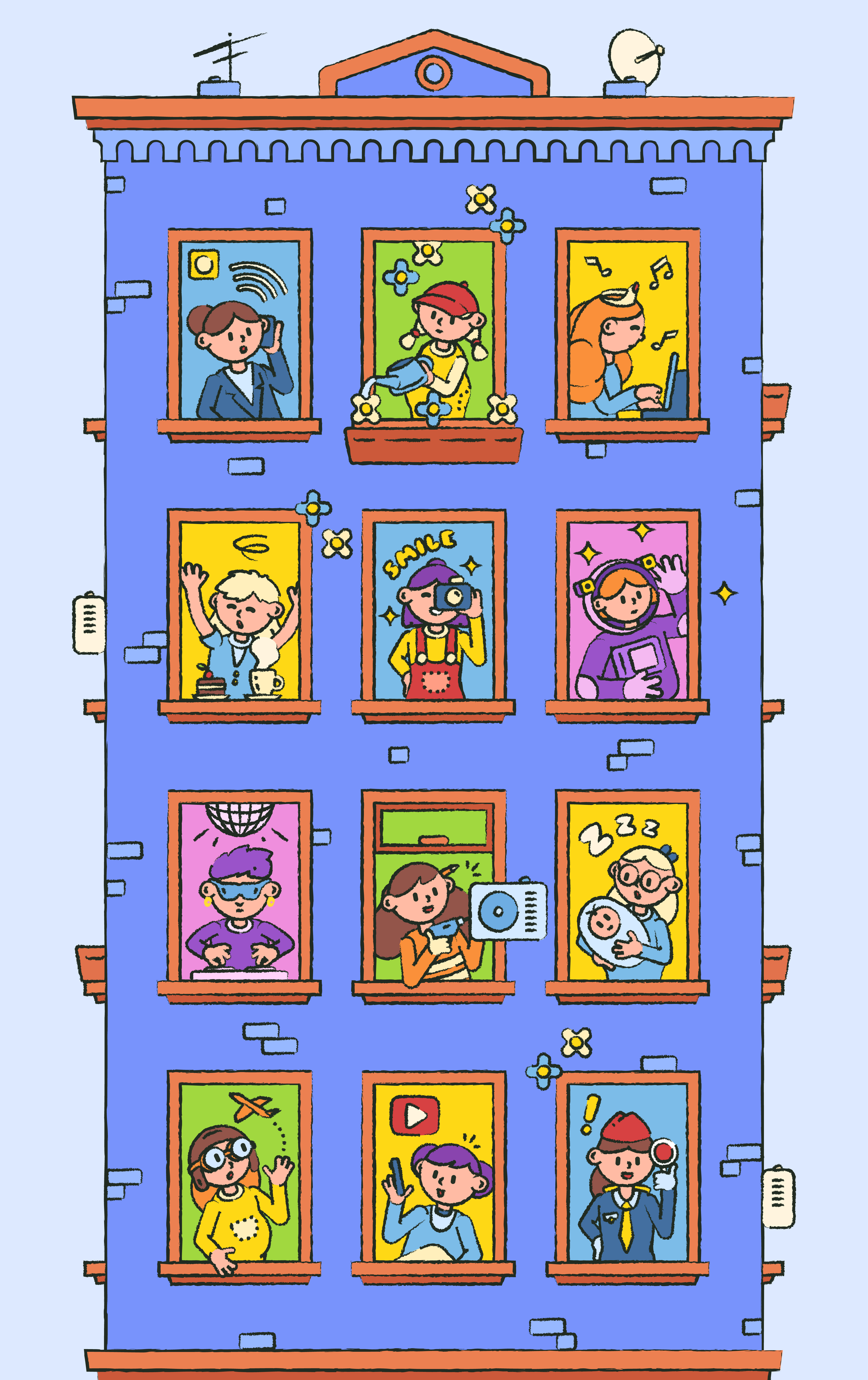 Postcard for the eighth of March🌻 2d art branding creative design drawing illustration vector