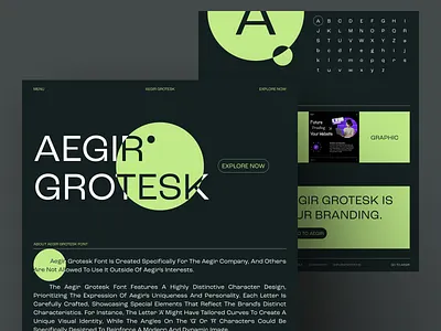 Aegir Grotesk Showcase: Our Exclusive Typeface agency branding corporate design font illustration landing page logo startup ui uiux user experience user interface ux