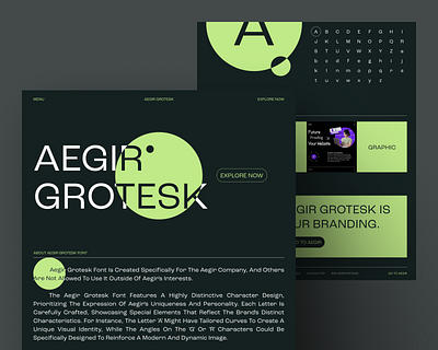 Aegir Grotesk Showcase: Our Exclusive Typeface agency branding corporate design font illustration landing page logo startup ui uiux user experience user interface ux