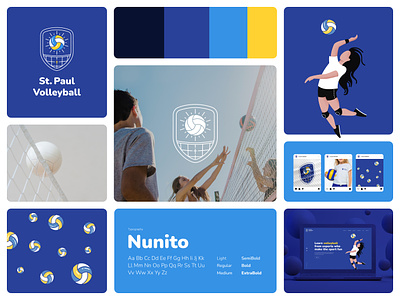 St.Paul Volleyball Branding art branding digitalart graphic design illustration logo ui volleyball website