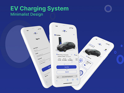 EV Charging System (Minimalist Design) evsystem minimaldesign minimalist ui uiux userdemand userexperience userinterface userjourney userresearch