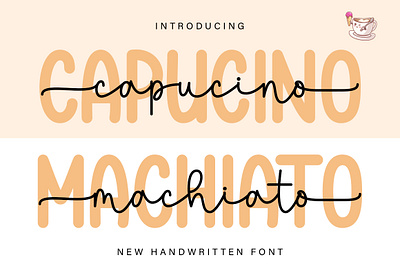 Capucino Machiato Font crafting font cute font handwritten monoline new font script script font