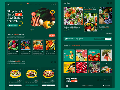 Jardin Bio Website fruits store ui ux vegetables website