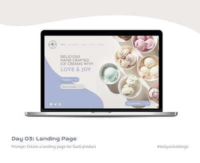 DailyUI - Day 03: Landing Page figma uiux