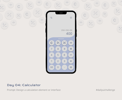 DailyUI - Day 04: Calculator figma uiux