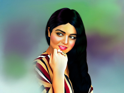 Wamiqa Gabbi Digital Painting animation branding digital painting graphic design motion graphics painting ui