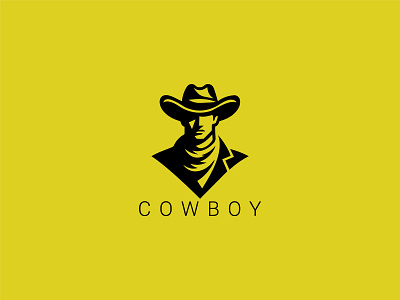 Cowboy Logo america american cowboy cowboy logo criminal gangster gun gun men hecaker ranch retro revolver rider rodeo sheriff shooter silhouette texas vintage western