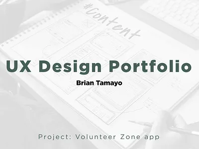 UX Design Portfolio: Volunteer Zone app apps figma non profit persona prototyping user research ux whimsical wireframing