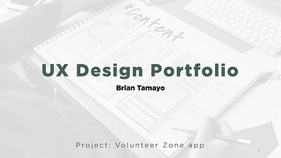 UX Design Portfolio: Volunteer Zone app apps figma non profit persona prototyping user research ux whimsical wireframing