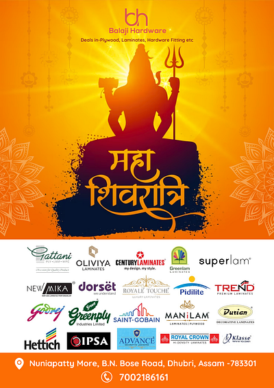 Maha Shivratri Flyer Design for the company. branding creatives flyer graphic design