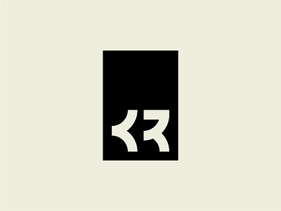 KR Logo abstract branding geometric gift k kr letter letters logo logotype minimalist monochrome print r shop tag trademark typography vector