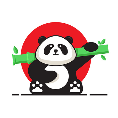 Panda Illustration graphic graphic design illustration illustration design illustrator panda
