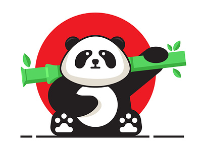 Panda Illustration graphic graphic design illustration illustration design illustrator panda