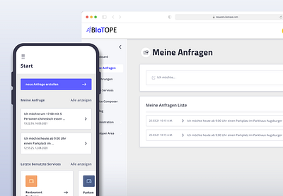 BIoTope - IoT Requests - Android & Web android app iot mobile web