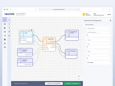 BIoTope - Composer composer editor flow flowchart service ui