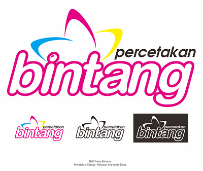 Logo Percetakan Bintang - Makassar
