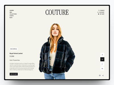 Couture - Luxury Fashion Store branding design ecom fashion graphic design landing page shopify store ui web design website