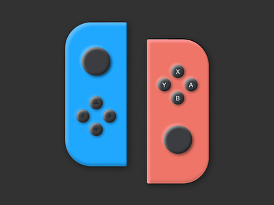 Remote Control 3d design 3d remote graphic design joycon nintendo nintendo joycon remote remote control skeumorphic skeumorphic design ui ui design