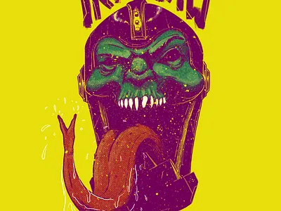 Trapjaw design he man illustration ink master tattoo tshirt universe vilan