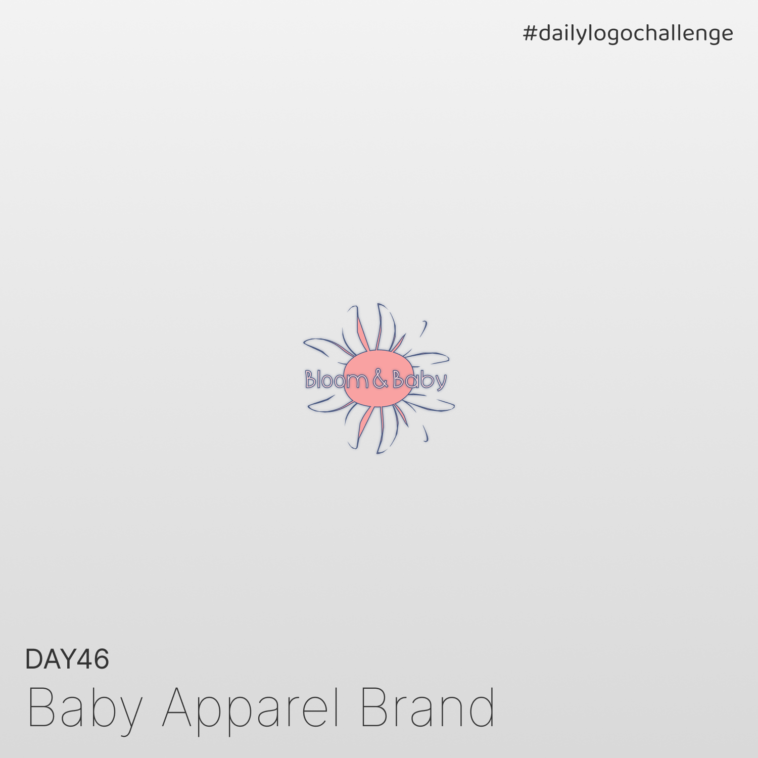 Day 46 | Baby Apparel Brand | Daily Logo Challenge dailylogochallenge day46 design graphic design logo
