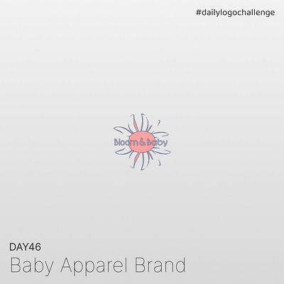 Day 46 | Baby Apparel Brand | Daily Logo Challenge dailylogochallenge day46 design graphic design logo