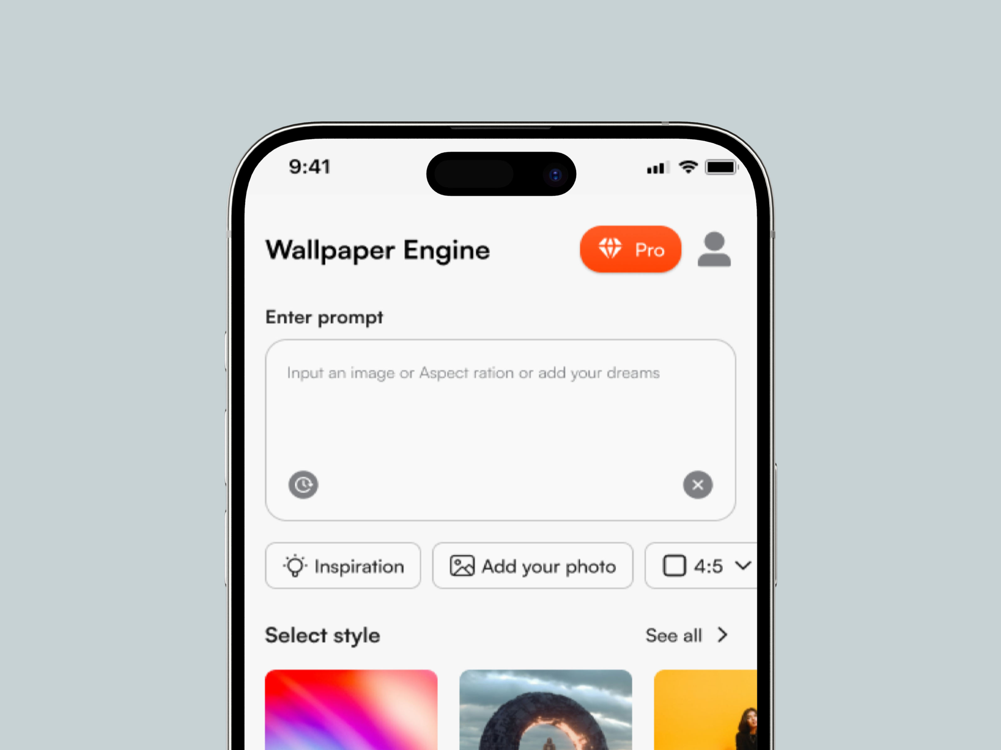 Wallpaper Engine Homescreen ai branding homescreen mobile prompt uidesign ux wallpaper
