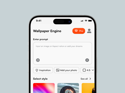 Wallpaper Engine Homescreen ai branding homescreen mobile prompt uidesign ux wallpaper