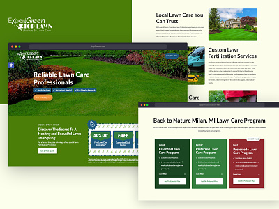 Top Lawn - New Website Design & Build ux design web web design