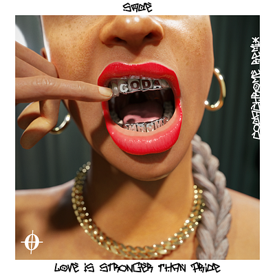 Love is Stronger than Pride - Codachrome Remix Album Cover 3dart 3dmodeling album covers artist branding codachrome dj drum and bass jungle music producer sade
