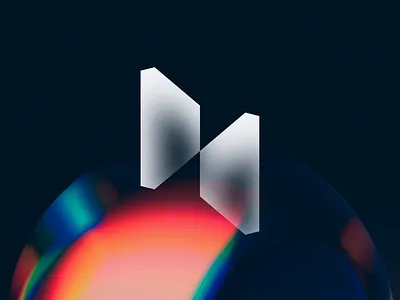 H 3d branding crypto financial h logo monogram