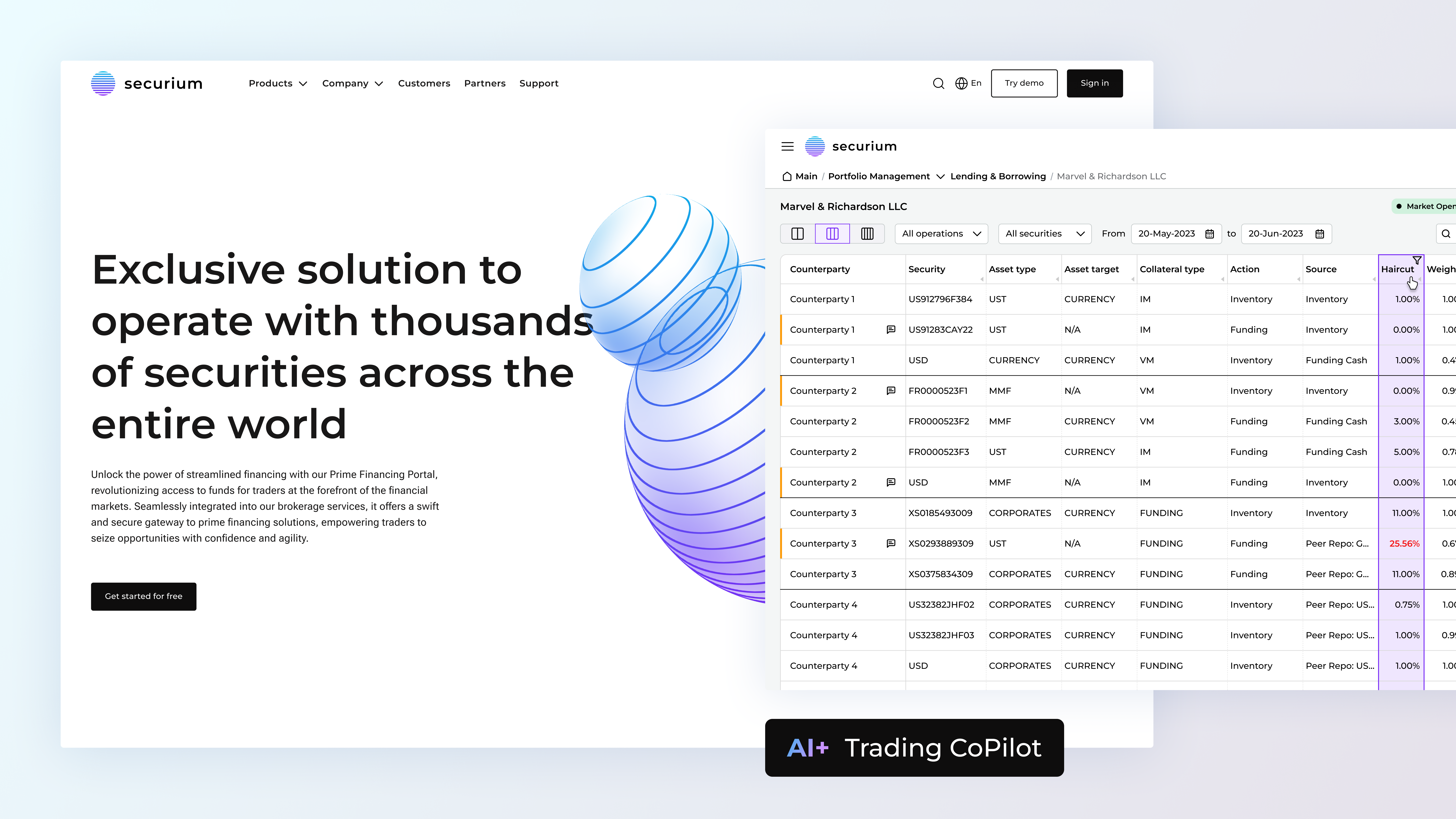 Prime Financing Portal for a Leading Brokerage Company branding brokerage business business analysis complex table creative data dataviz design figma fintech inspiration interface lending borrowing list logo spreadsheet table ui ux