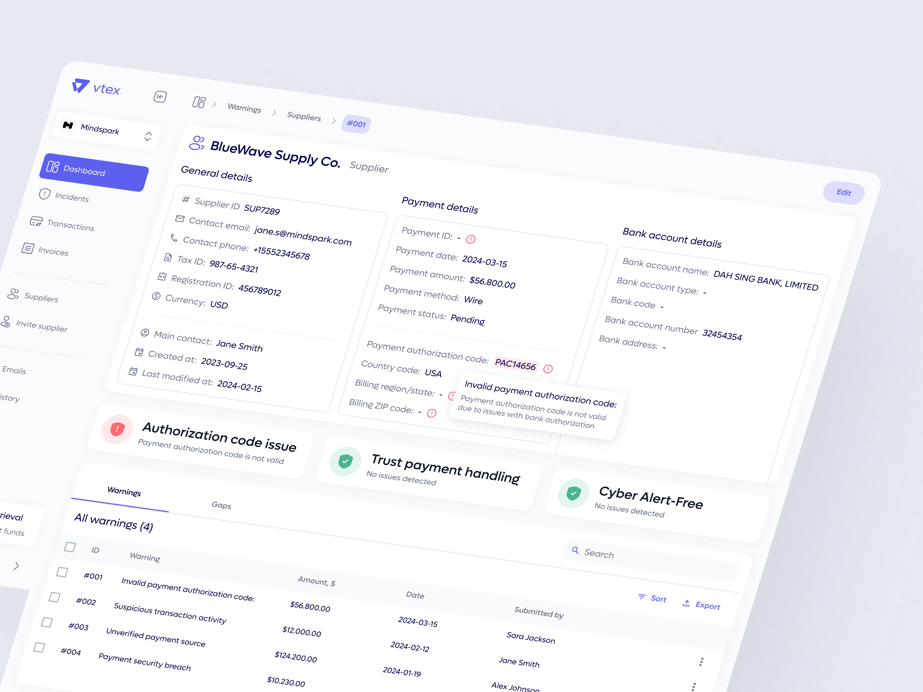 Example of Dashboard UI/UX Design
