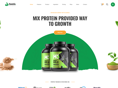 Health Supplement Landing Page ecommerce site ecommerce store ecommerce website health supplements health supplements store supplements online store