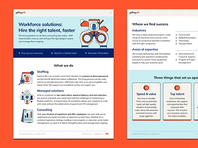 JeffreyM Datasheet branding collateral corporate datasheet graphic design icon illustration infographic marketing one pager sales vector