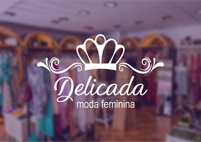 Delicada moda feminina - identidade visual branding design graphic design logo moda store