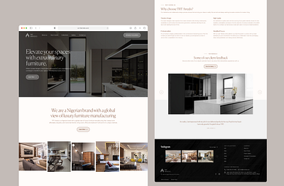 Furniture & Interior Design Website | TRT Arredo branding design furniture interior design logo product design ui ui design ux design web design website