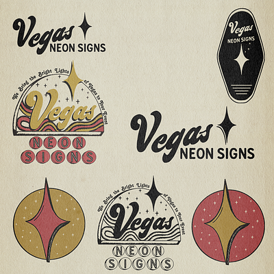 Vegas Neon Signs branding design graphic design illustration logo
