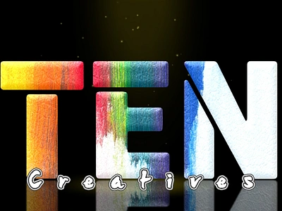 TEN Creatives 3d branding graphic design logo typography