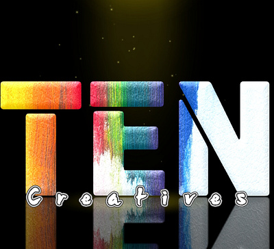 TEN Creatives 3d branding graphic design logo typography