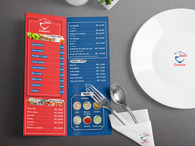 Sabor Caseiro - restaurante branding cardápio design food graphic design logo menu restaurant visual identity