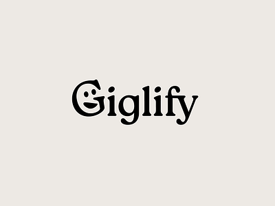 Giglify Logo branding graphic design logo logo design typography