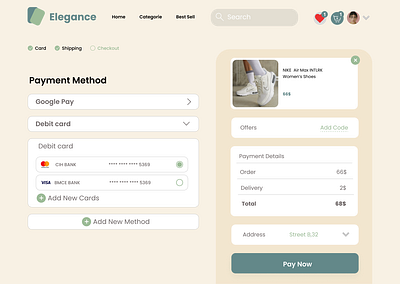 A Checkout Page : Daily UI Challenge 002 checkout page daily challenge design ui ux ux ui design