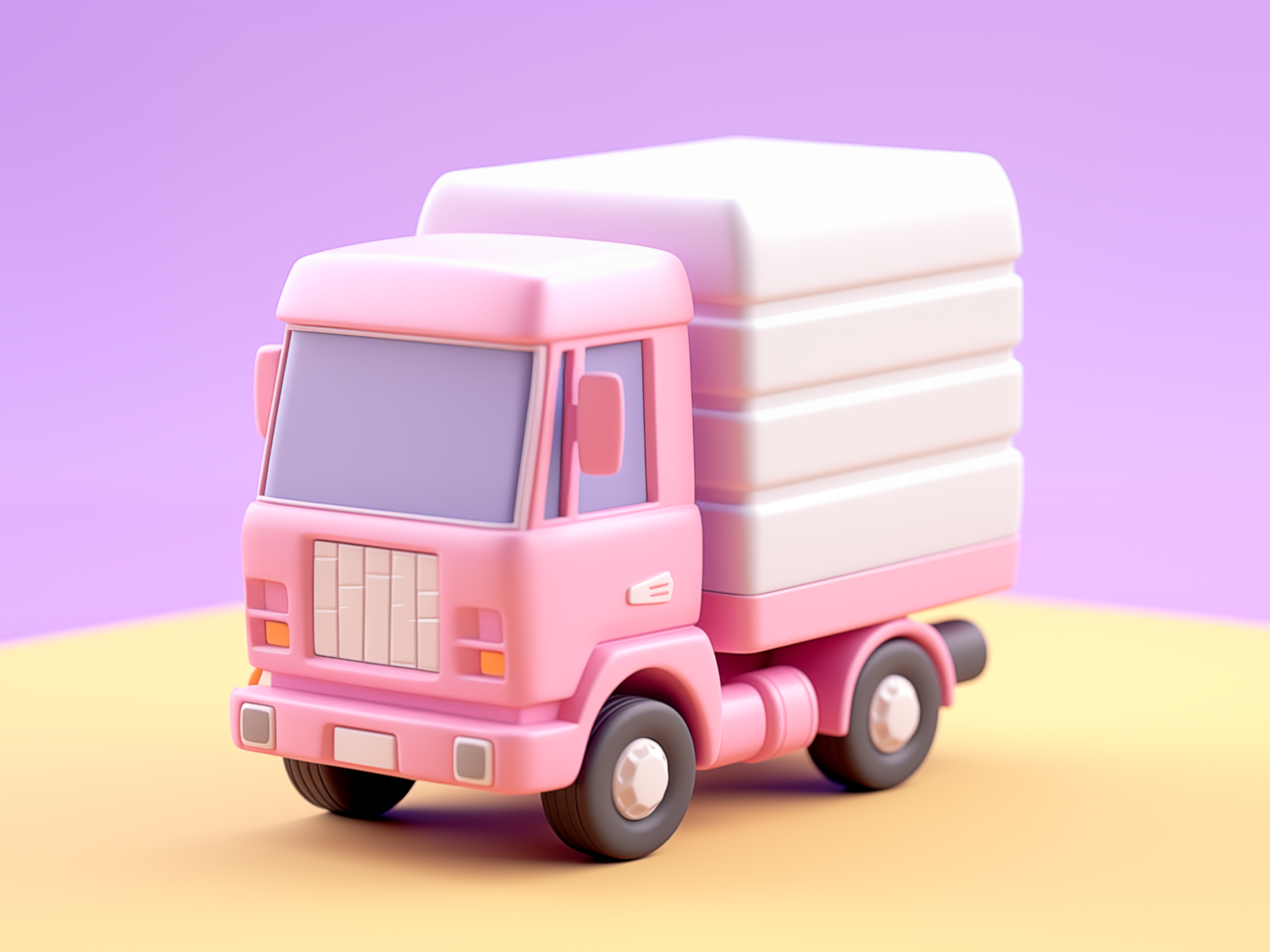 Example of 3D Custom Cartoon Truck Mascot