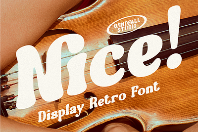 Nice - Display Retro Font branding design elegant energetic font graphic design typeface typography