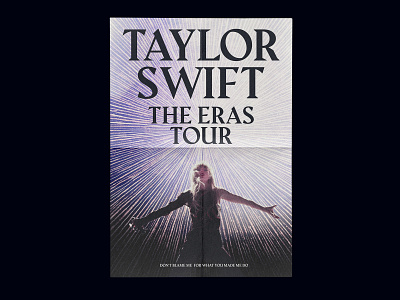 The eras tour graphic design poster