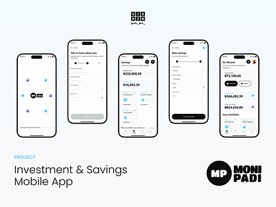 Investment & Savings Mobile App app banking design systems figma fintech investment mobile mobile app mobile design product design savings ui ui design uiux ux ux design