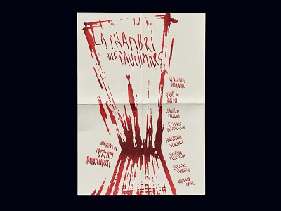 The nightmare chamber graphic design illustration poster typography