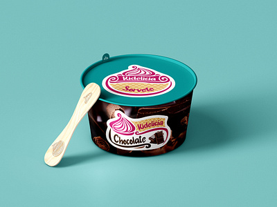 Kidelicia - sorveteria branding cardápio design graphic design ice cream logo sorvete visual identity